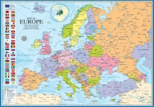 EuroGraphics Map of Europe Jigsaw Puzzle 1000 PCS