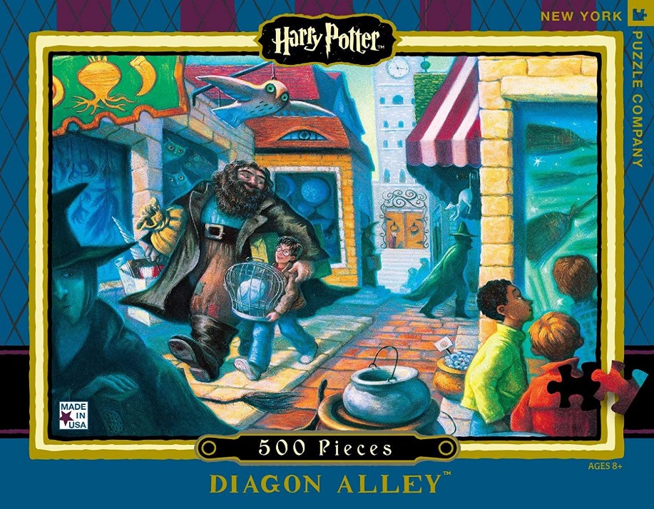 New York Puzzle Company Harry Potter Diagon Alley Jigsaw Puzzle 500 PCS