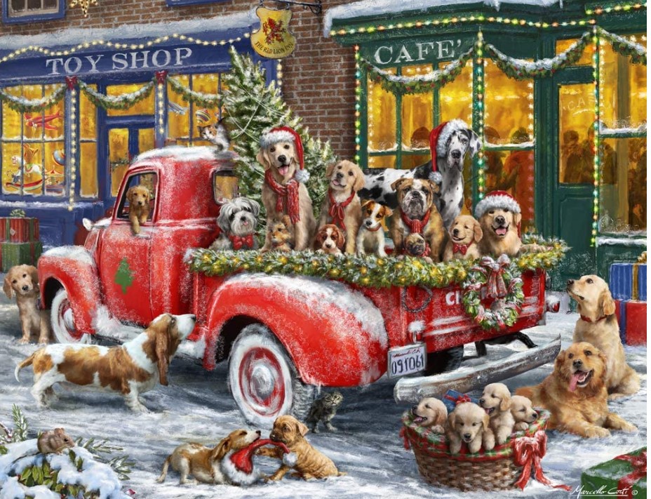 Vermont Christmas Company Doggone Christmas Puzzle 1000 PCS