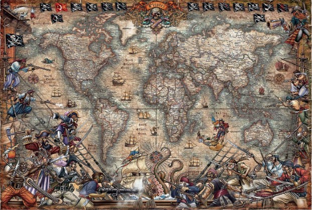 Educa Borrás Pirate’s Map Jigsaw Puzzle 2000 PCS