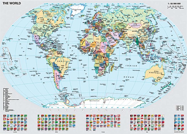 Ravensburger Political World Map Jigsaw Puzzle 1000 PCS