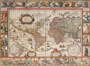 Ravensburger Map of the World From 1650 Jigsaw Puzzle 2000 PCS