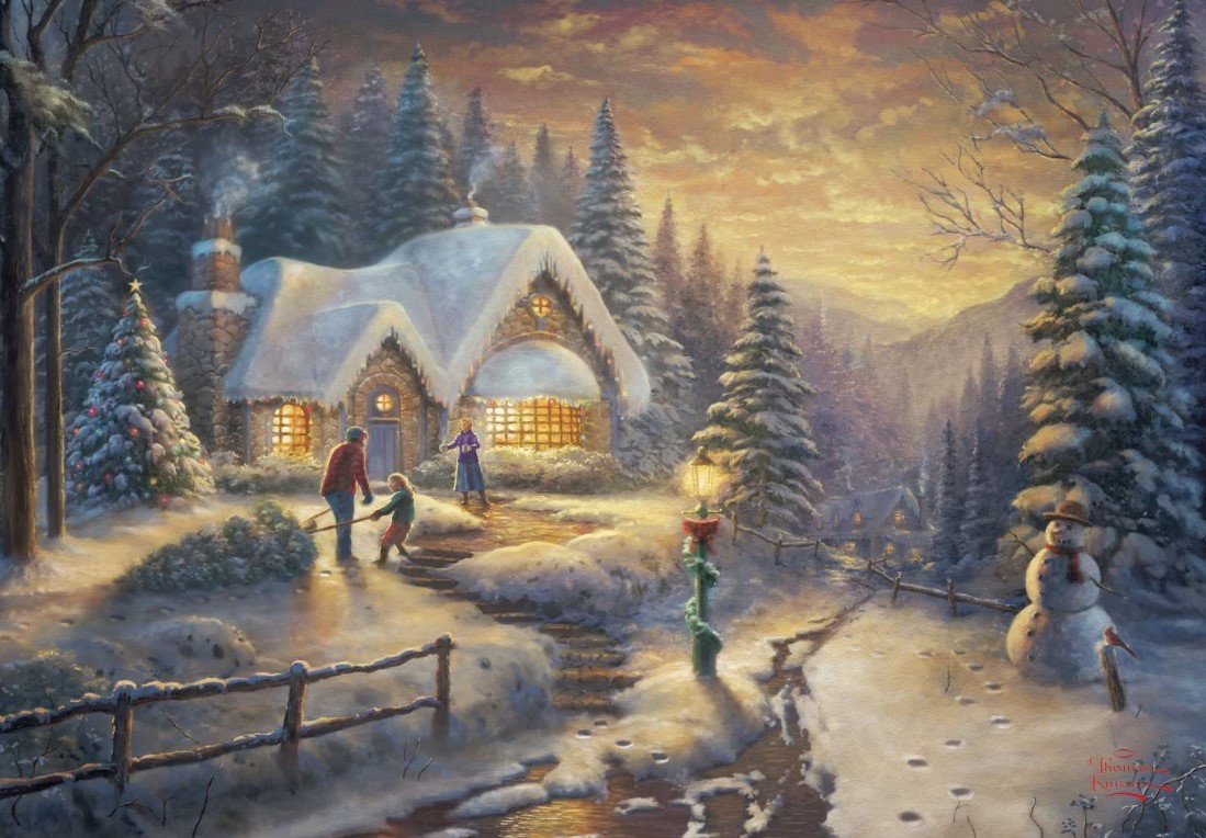 Country Christmas Homecoming Puzzle 1000 PCS