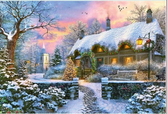 The Whitesmith’s Cottage in Winter Puzzle 1000 PCS