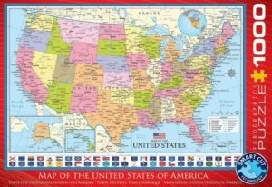 EuroGraphics Map of The United States Puzzle 1000 PCS