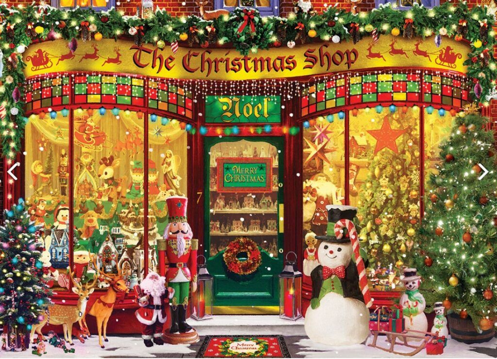 EuroGraphics The Christmas Shop Puzzle 1000 PCS