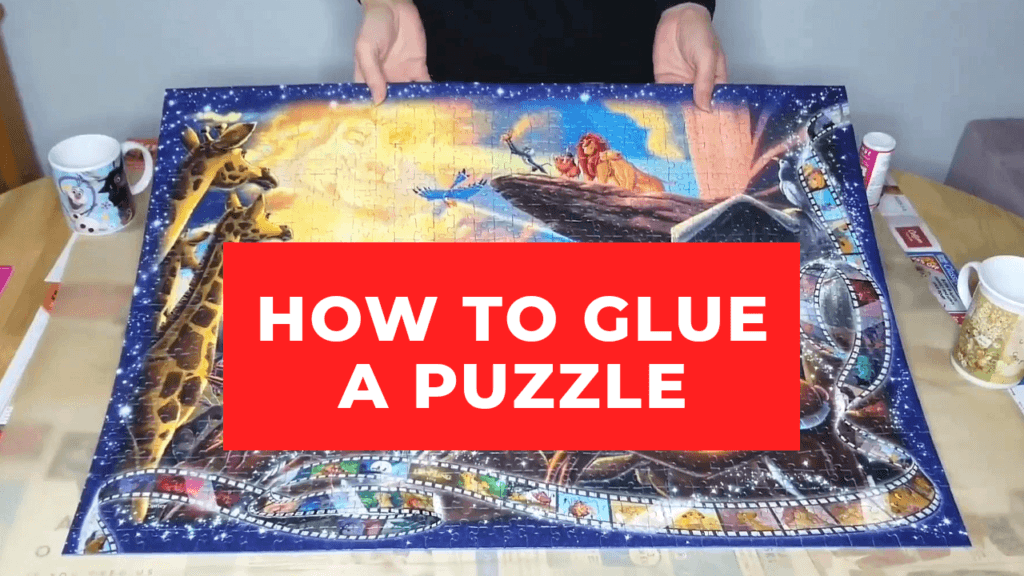 How to glue a jigsaw puzzle together