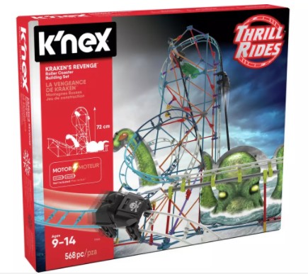 K’NEX Kraken's Revenge Roller Coaster Building Set 568 PCS